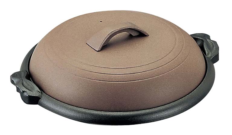 【ポイント20倍】アルミ 陶板焼 素焼き茶 M10-544 小結 合金【フッ素3層加工】【ガスコンロ】【洗浄機OK】【日本製】 EBM vol.26[1791-16]卓上鍋・焼物用品