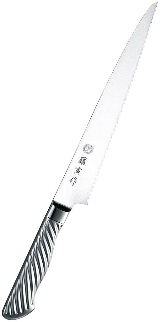 【ポイント20倍】藤寅作 オールステンレス パンスライサー FU-629 21.5cm【日本製】 EBM vol.26[0267-14]庖丁・包丁｜厨房の達人
