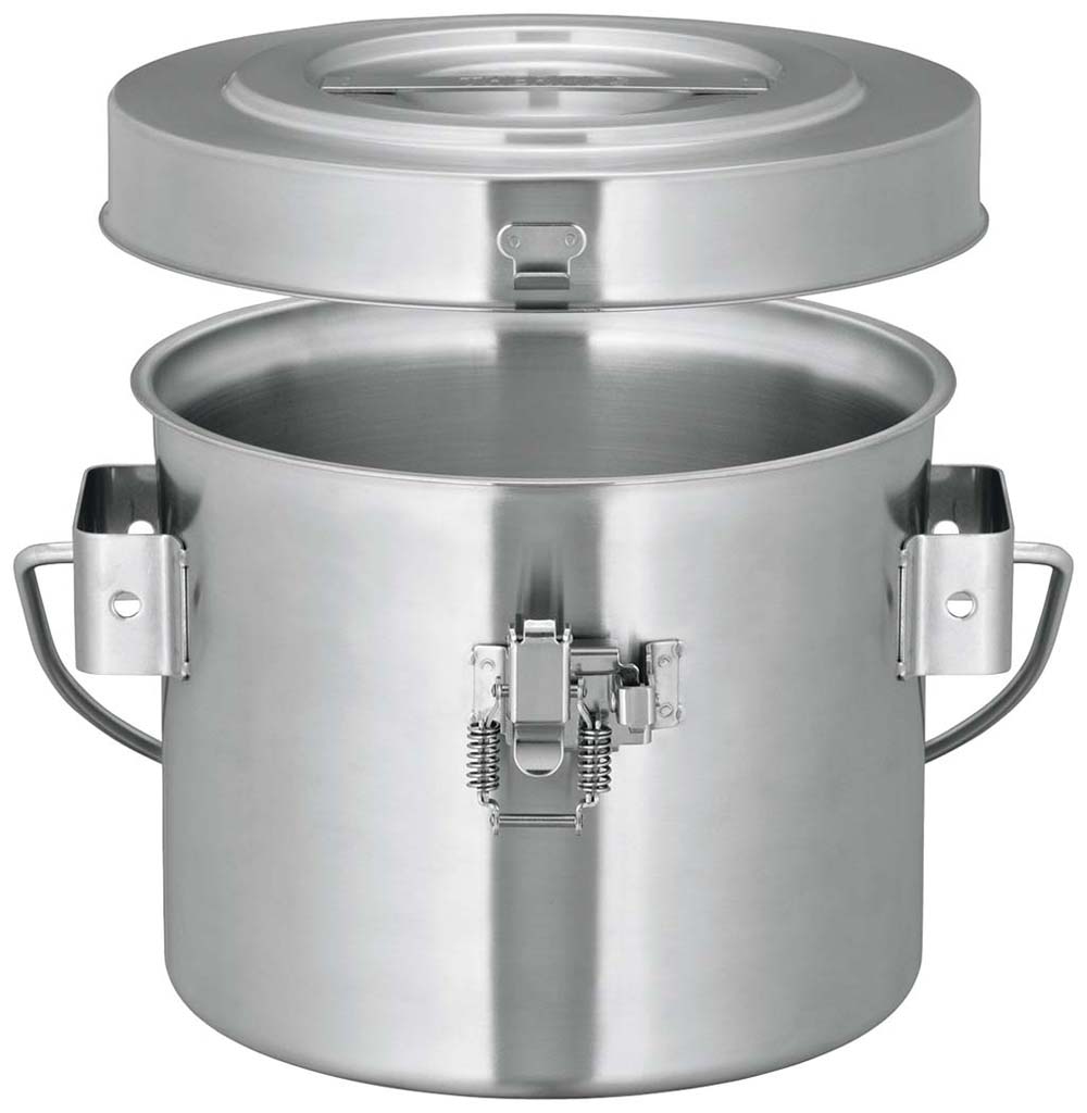 【ポイント19倍】サーモス 18-8 保温食缶 シャトルドラム GBL-04CP(パッキン付)【洗浄機OK】【消毒保管庫OK】【日本製】 EBM vol.26[0703-06]ケータリング・運搬