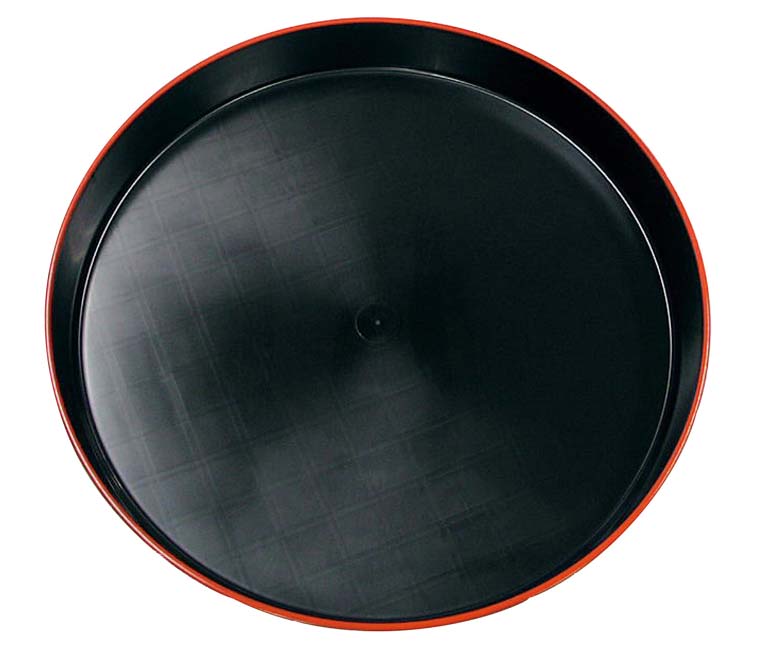 【ポイント20倍】市松 プラ容器 黒赤フチ 35(10枚入)本体【日本製】 EBM vol.26[2367-05]厨房消耗品