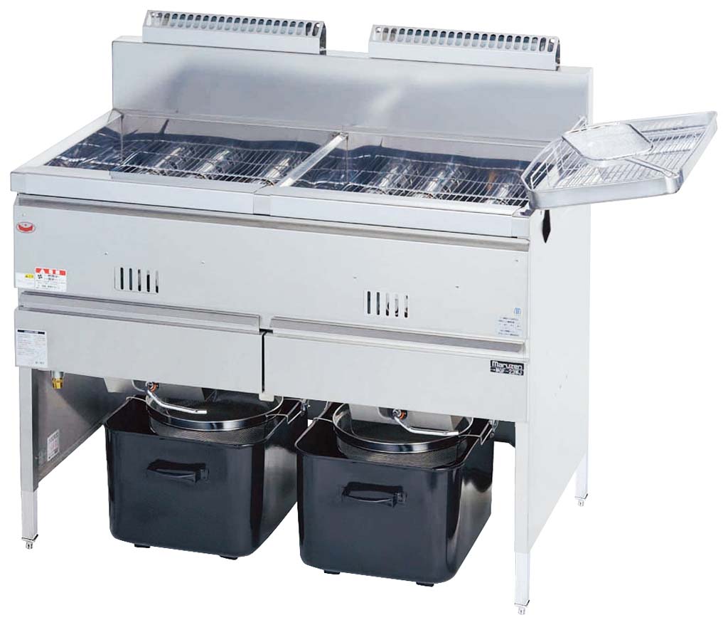 ガスフライヤー18リッター 楽天市場】【ポイント17倍】マルゼン ガスフライヤー 二槽式 MGF-18WK