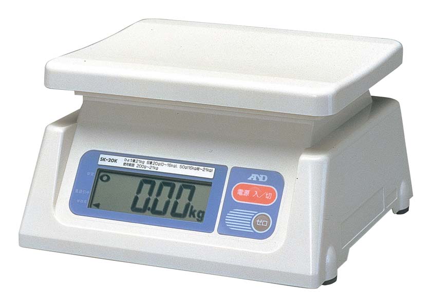 【ポイント16倍】A&D デジタルはかり SK-20Ki 検定済品【IP規格】 EBM vol.26[0754-01]ハカリ｜厨房の達人