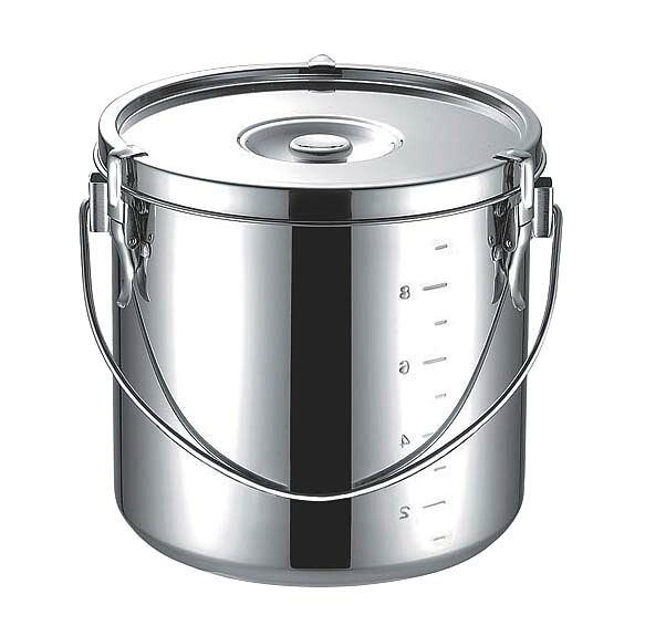 【ポイント20倍】K 18-8 厚底 給食缶 16cm 3.1L EBM vol.26[0701-03]ケータリング・運搬