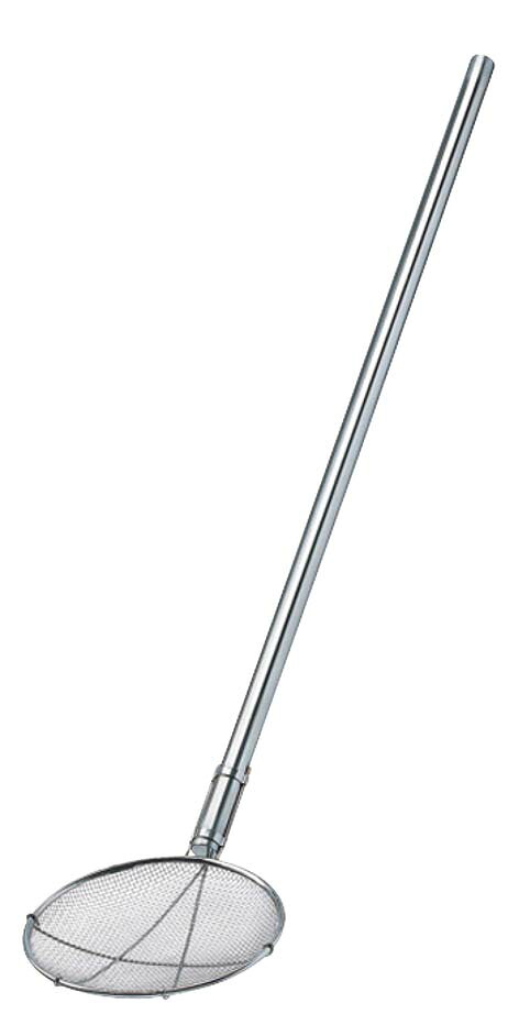 【ポイント18倍】TS 18-8 パイプ柄丸型給食用すくい網短柄 24cm 14メッシュ 30593 EBM vol.26[0636-05]すくい網・ひしゃく・給食用スパテラ