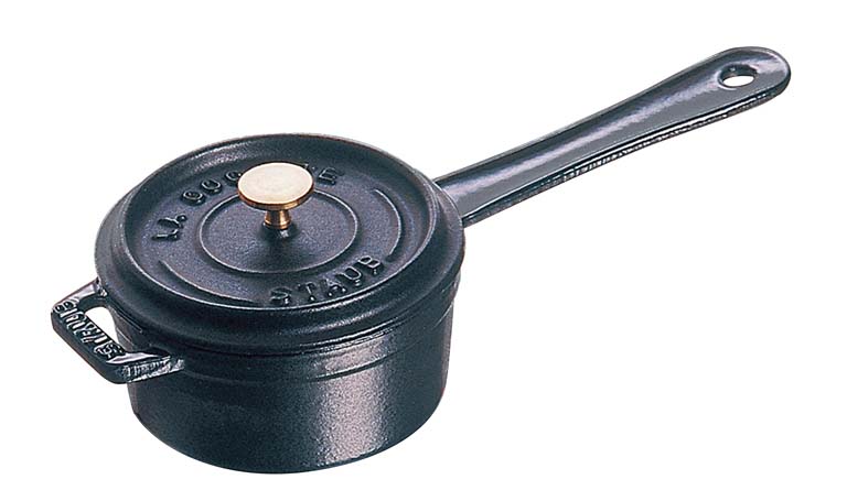 【ポイント17倍】ストウブ ミニ・ソースパン 10cm 黒 40509-537【電磁調理器200V】【オーブン】 EBM vol.26[0190-11]ブランドキッチンコレクション