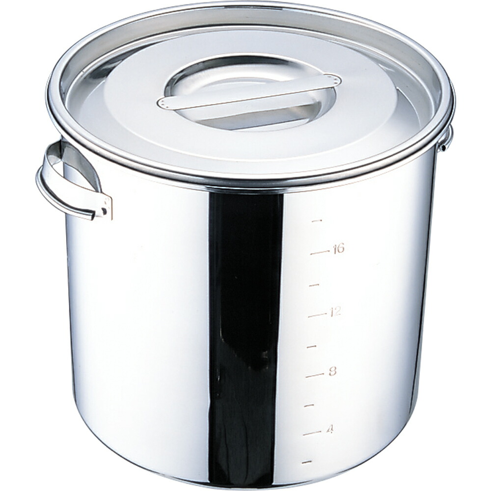 楽天市場】YUKIWA 丸深型キッチンポット 目盛付 26cm : 厨房良品 楽天