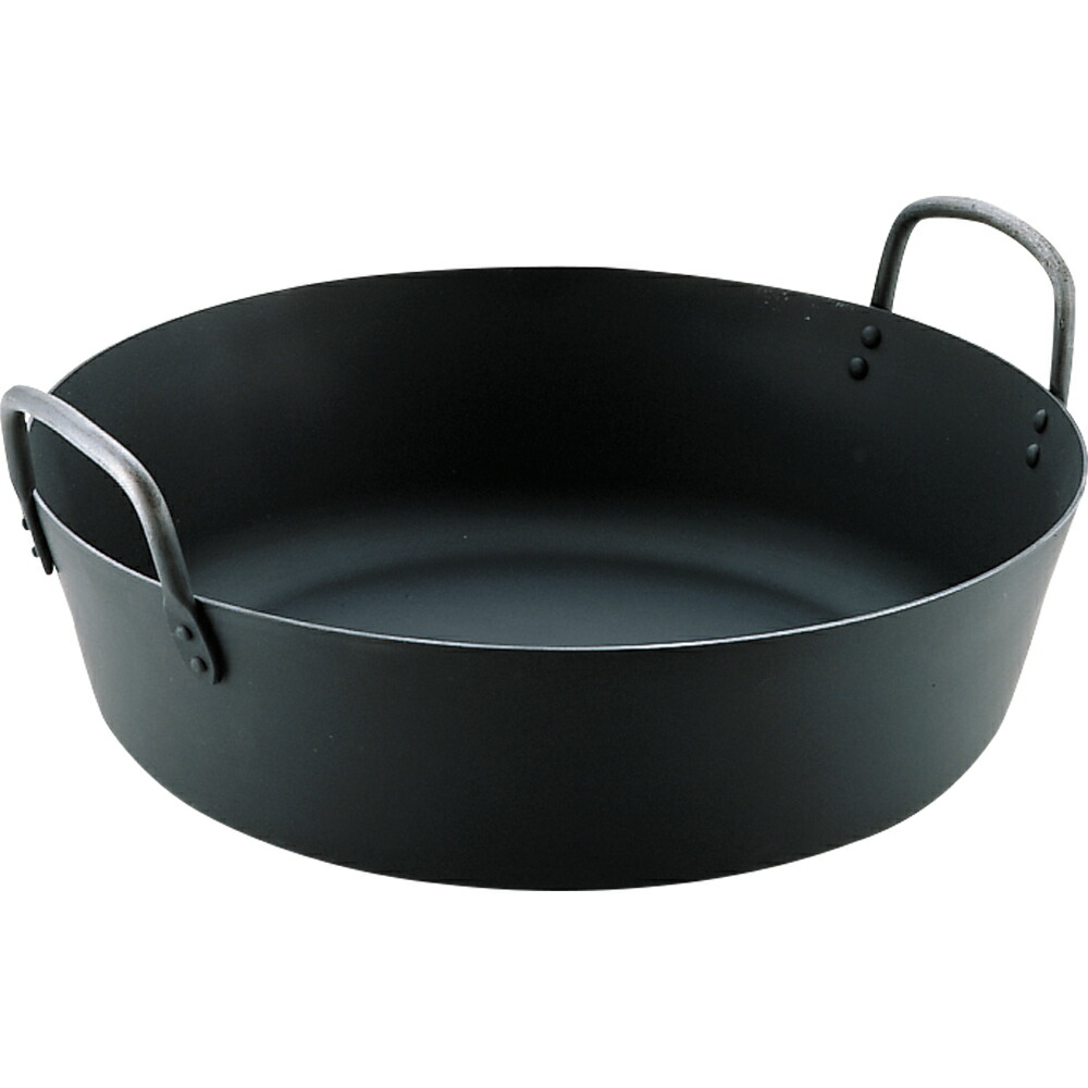 楽天市場】MT 鉄揚げ物鍋 IH（電磁）対応 30cm （板厚3.2mm