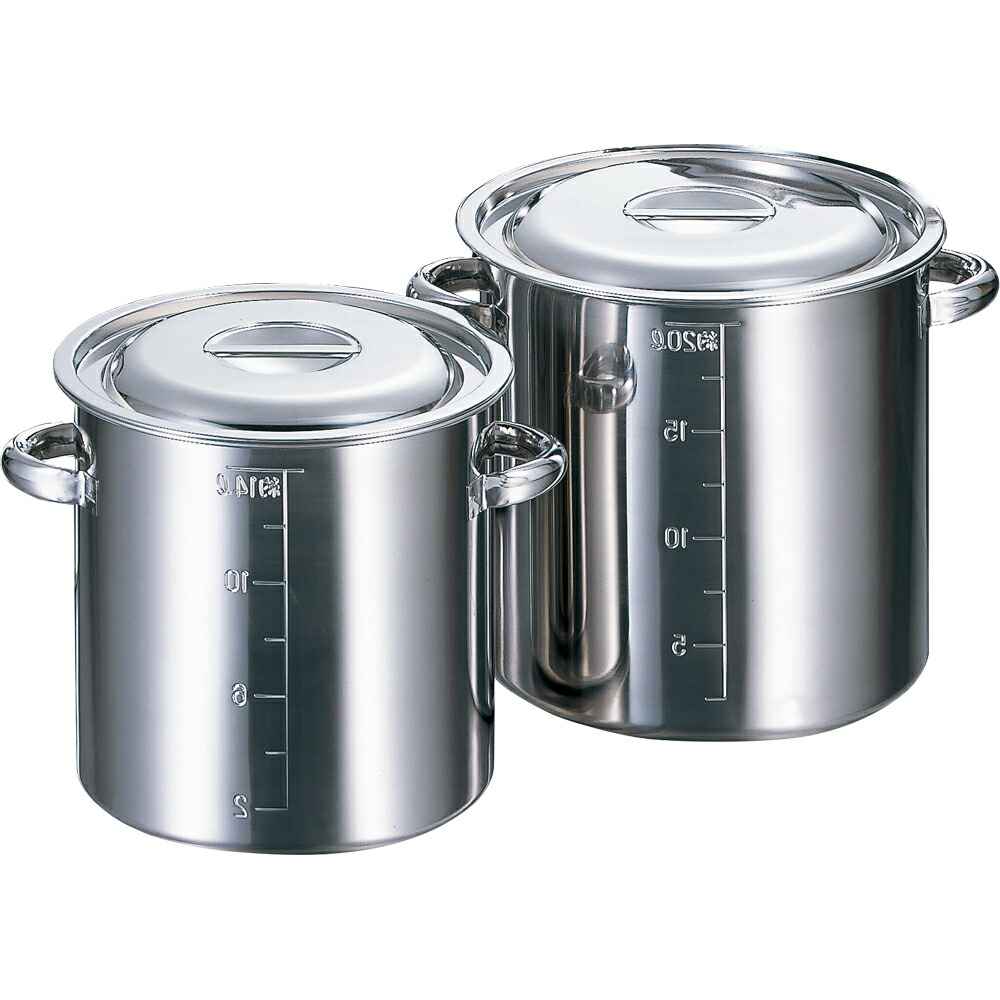 楽天市場】AG 18-8ステンレス寸胴鍋42cm（目盛付・手付） 【あす楽対応