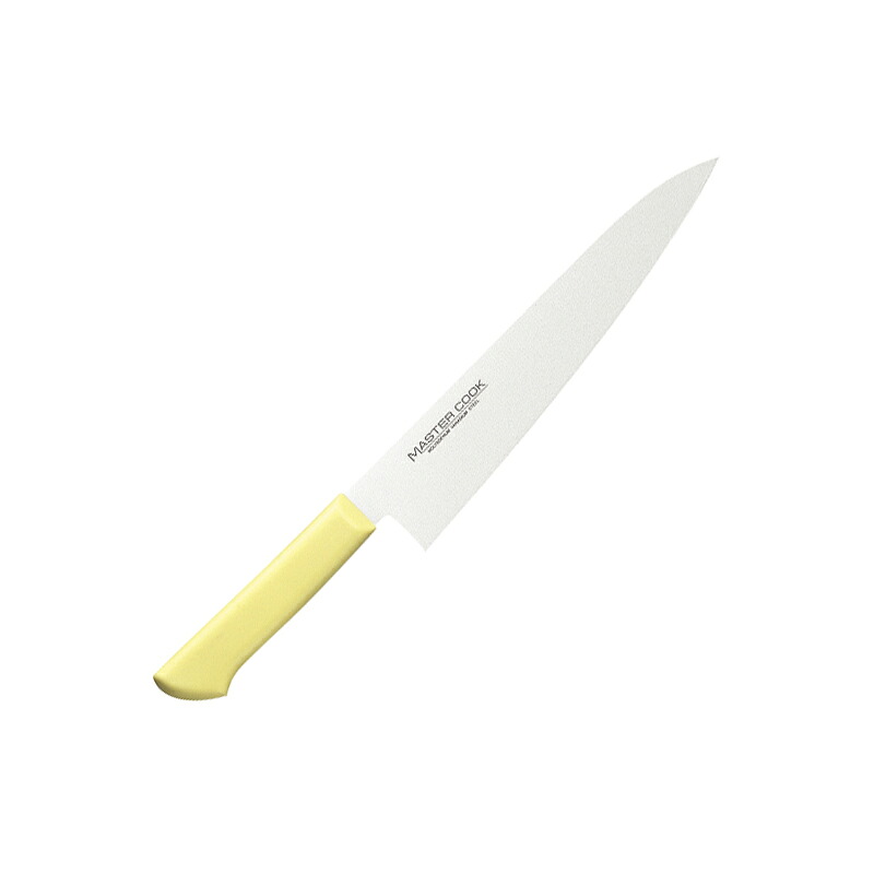 マスターコック　抗菌カラー牛刀33cm　MCGK330　イエロー