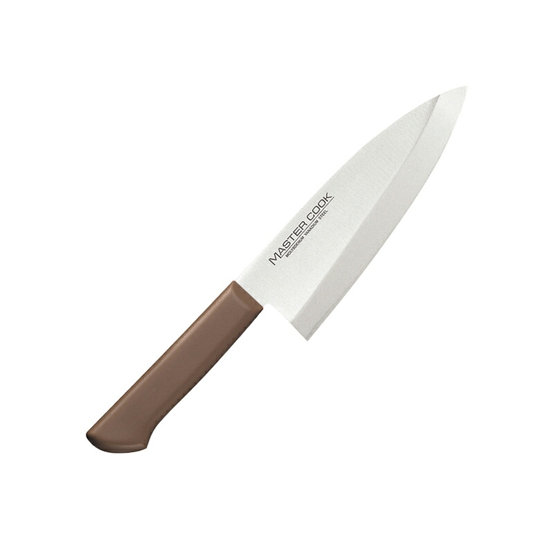 御師匠さんまかない方抗菌和出刃包丁 MCDK165B 165粍 赤銅色