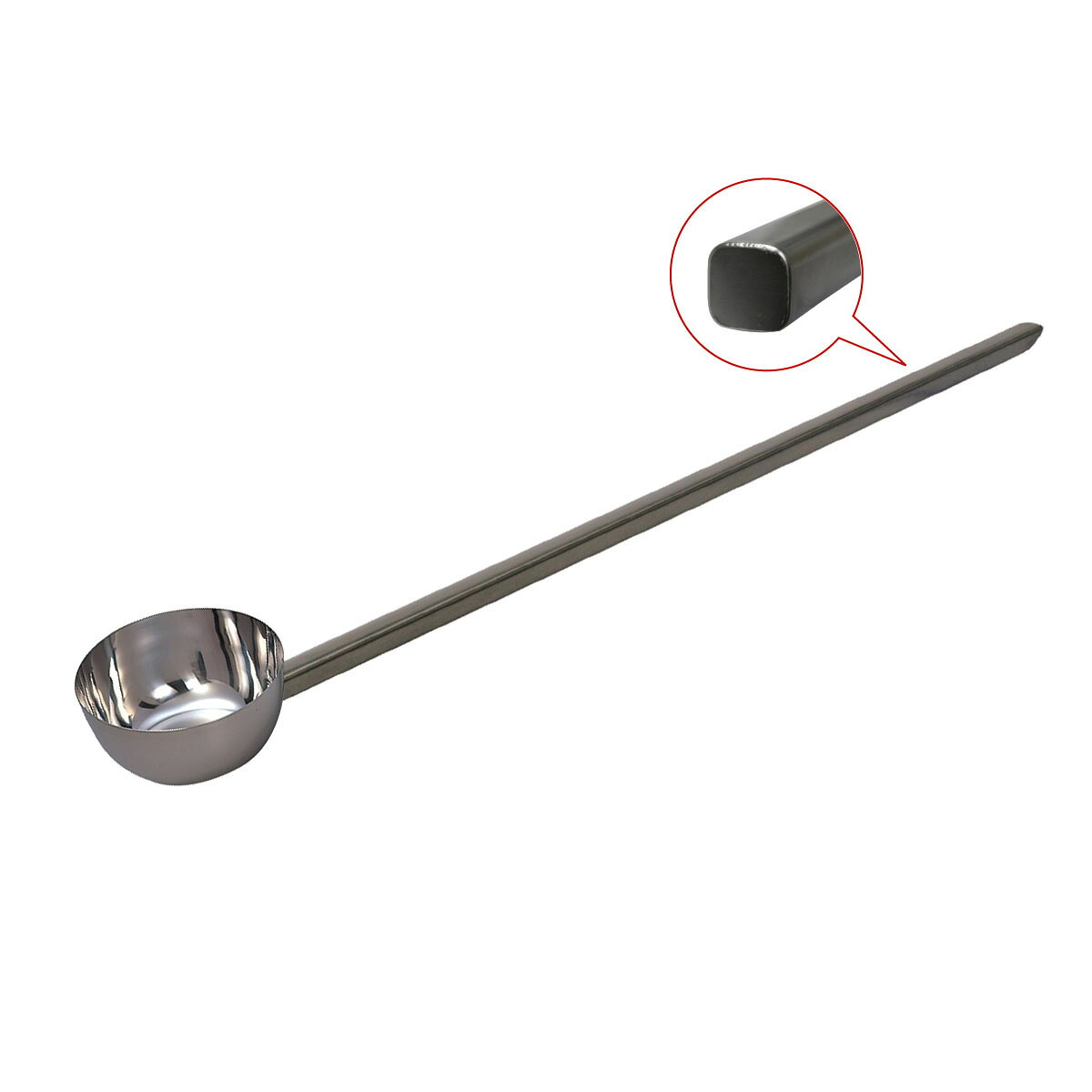 ステンレス　一体型角柄ヒシャク　21＊40cm　KSH21-40｜厨房良品 店