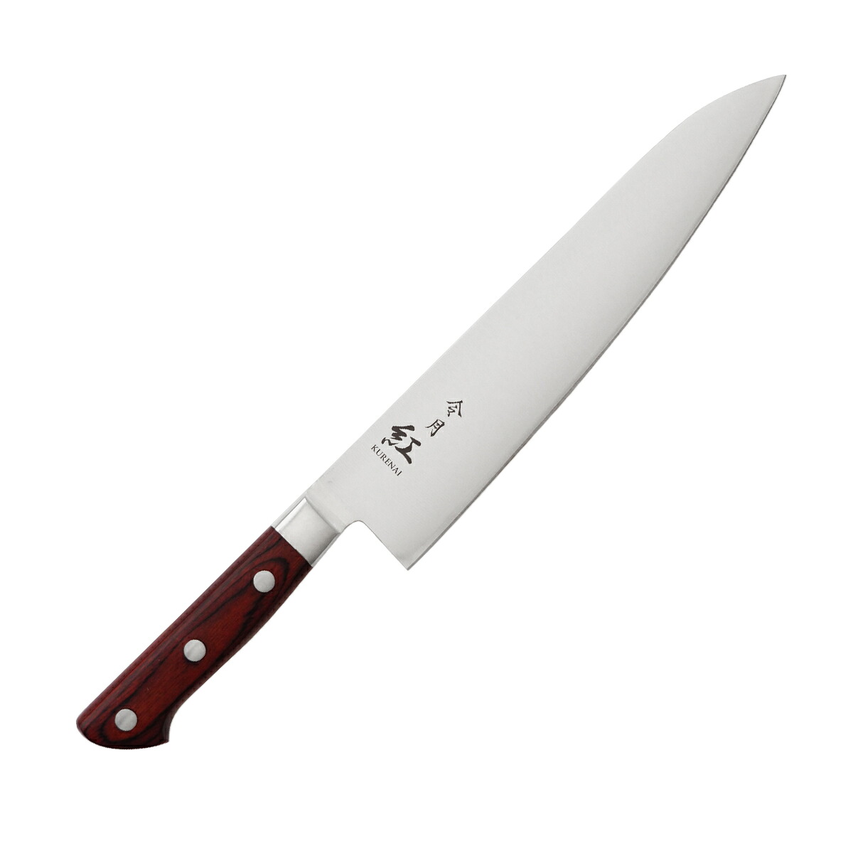 【送料無料】富士カトラリー　CR-008令月　紅　MV口金付牛刀240mm