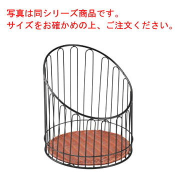 ﾊﾞｹﾞｯﾄｽﾀﾝﾄﾞ丸 DS508 高 ﾌﾞﾗｳﾝ φ355×H400【業務用】【パンすのこ】
