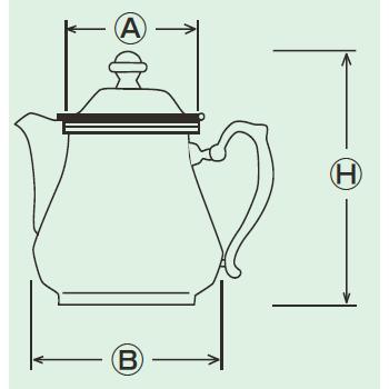 銅 ｴﾚｶﾞﾝｽ ｺｰﾋｰｻｰﾊﾞｰ 大 1200cc コーヒー・お茶用品