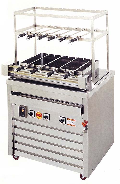 ヒゴグリラー シュラスコ焼機タイプ 3G-220【代引き不可】【業務用】【焼台】【シュラスコ】【串焼き器】【電気グリラー】【回転式グリラー】【バーベキュー】【南米料理】【回転串焼】｜PRO-SHOP YASUKICHI