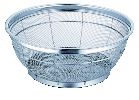 18-8荒目浅型ザル(6.5メッシュ)50cm【ステンレスザル ざる】【水切り】【水切りボール】【水切りボウル】【業務用ザル】【業務用】