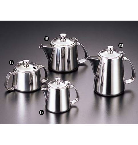 UK18-8 T型ティーポット 5人用【喫茶用品】【珈琲】【ステンレス】【業務用】|PRO-SHOP YASUKICHI