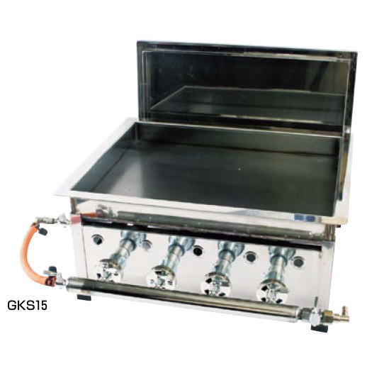 餃子焼 スタンダード /シングル GKS20 (ガス種：プロパン) LP【業務用鉄板焼機 ガス鉄板焼き器】【餃子焼器】【ぎょうざ焼器】【ギョーザ焼器】【業務用】
