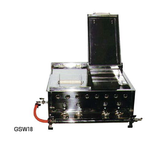 餃子焼 デラックス /ダブル GSW13 (ガス種：都市ガス) 13A【代引き不可】【業務用鉄板焼機 ガス鉄板焼き器】【餃子焼器】【ぎょうざ焼器】【ギョーザ焼器】【業務用】｜PRO-SHOP YASUKICHI