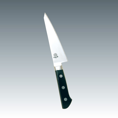 堺菊守SKKバナジウム鋼（口金付・本刃付加工）（4）骨スキ（角）東型150mm【庖丁 業務用ナイフ 洋包丁】【堺菊守】【業務用】
