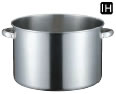 KO 19-0電磁対応半寸胴鍋(蓋無) 28cm【ステンレス鍋】【IH対応】【電磁調理器対応】【業務用鍋】【業務用】