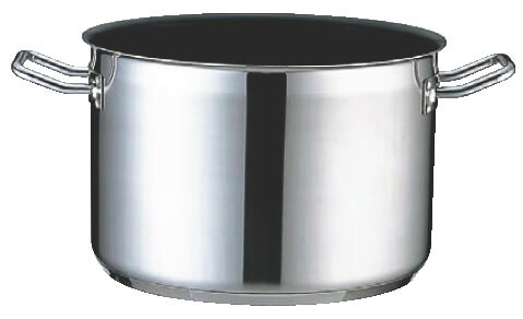 TKG PRO(ﾌﾟﾛ)ｴｸｽｶﾘﾊﾞｰ 半寸胴鍋(蓋無)22cm【ステンレス半寸胴鍋】【IH対応】【電磁調理器対応】【業務用鍋】【業務用】