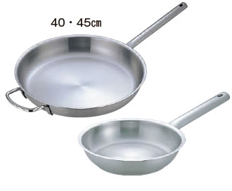 ﾑﾗﾉ ｲﾝﾀﾞｸｼｮﾝ18-8ﾌﾗｲﾊﾟﾝ 40cm【ステンレスフライパン】【電磁調理器対応】【IH対応】【業務用フライパン】【Murano Induction】【業務用】