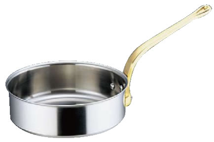 SAｽｰﾊﾟｰﾃﾞﾝｼﾞ ｿﾃｰﾊﾟﾝ(蓋無) 24糎【ステンレス鋼片手鍋】【電磁煮炊き器相応う】【IH相応う】【御役目用鍋】【SUPERDENJI】【御役目用】 片手鍋-鍋・フライパン-キッチン用品・食器・調理器具