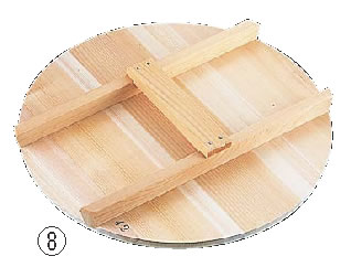 厚手ｻﾜﾗH型取手木蓋 51cm用【サワラ木蓋】【業務用鍋蓋】【業務用】