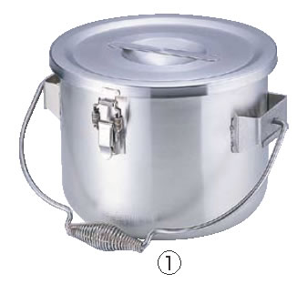 Murano(ﾑﾗﾉ)18-8無意味さ食缶 (ﾌｯｸ付) 6L 【ステンレス鋼無意味さ食缶】【お役目用ポット】【18-8ステンレス鋼】【Murano】【お役目用】