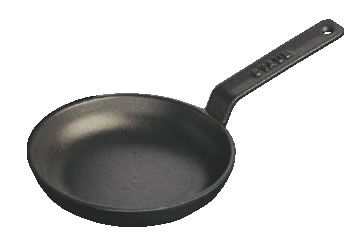 ストウブ ミニ・フライパン 黒 1221223【鉄鋳物】【鋳物フライパン】【業務用】|PRO-SHOP YASUKICHI