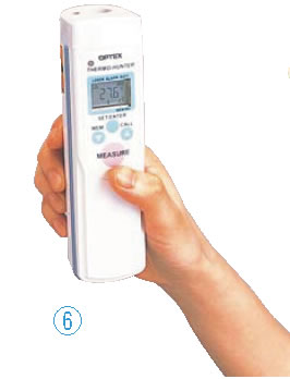 防水型 非接触温度計 ｻｰﾓﾊﾝﾀｰ PT-7LD【非接触温度計】【可視光線温度計】【業務用】