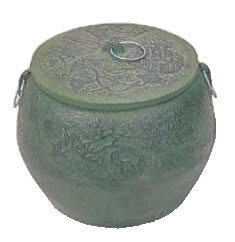 鉄鋳物 火消し壺 大々