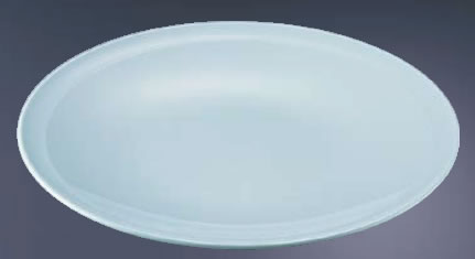 ﾌﾟﾗ容器 高台皿 青磁 9寸(5枚入)【使い捨て容器】【使い捨て食器】【プラ容器】【業務用】