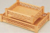 石狩格子盛込器 (小)【盛込器】【料亭に】【盛器】【木製】【白木】【1-735-21】｜PRO-SHOP YASUKICHI