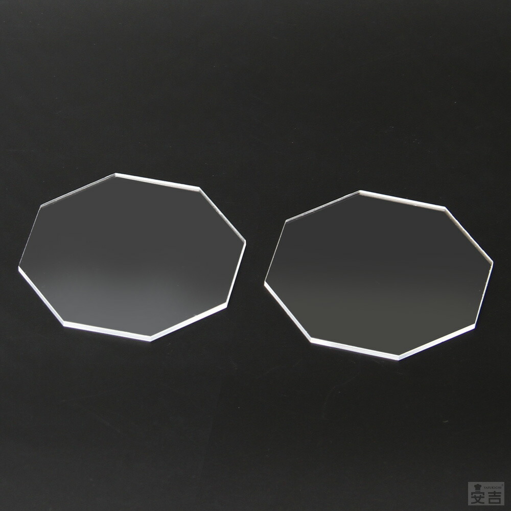 ミニ額　8枚セット（多色・アクリル付き）10角　15角　18×13ｃｍ 楽天市場】【送料無料】アクリル 八角形 [2枚セット] 100mm(10cm
