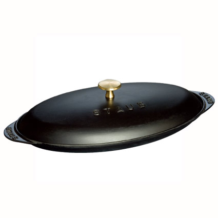 ストウブ フィッシュホットプレート 31cm 黒 40509−400 0.7L|KIPROSTARストア