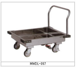 マルゼン 勝手もと用手押し車（素っ気ない取り合わせ致しかた） MWDL-097 素っ気ないL型持っていく車【代引っ張ること不可】【御役目用】【手押し車】【手押し車】【水受け手押し車】【健康方手押し車】 キッチン用品・食器・調理器具-業務用厨房機器・用品-その他