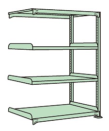 【人間宅送りとどける不可】中量棚ＢＷ型象牙色 BW-1724R【代引っ張ること不可】