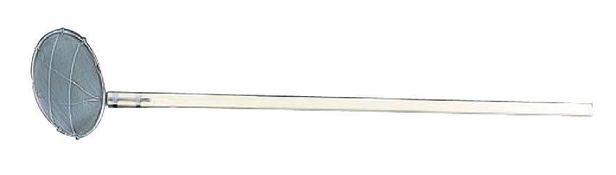 TS ｽﾃﾝﾚｽ木柄給食用すくい網 丸型24cm 極細目(40ﾒｯｼｭ)【ザル】【業務用】｜KIPROSTARストア
