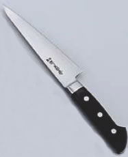 堺菊守日本鋼(口金付)骨ｽｷ 角(片刃) 15cm【業務用包丁】【洋包丁】【キッチンナイフ】【洋食包丁】【業務用】