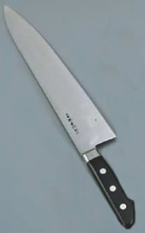 堺孝行 日本鋼(ツバ付)牛刀 18cm【業務用包丁】【洋包丁】【キッチンナイフ】【洋食包丁】【業務用】|KIPROSTARストア
