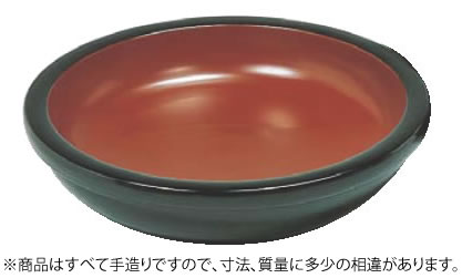 ｺﾈ鉢 黒内朱 66珊【代引っ張ること不可】【粉打ち】【御勤め用】