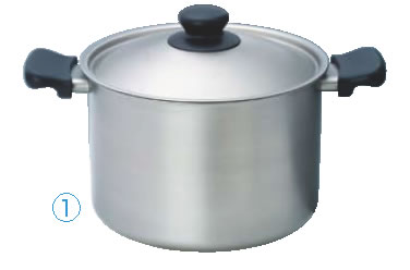 柳宗理 IH両手鍋 深型(つや消し) 22cm 31304【電磁調理器対応】【IH対応】【業務用鍋】【柳宗理】【業務用】