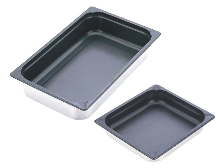 KINGO ﾉﾝｽﾃｨｯｸﾎﾃﾙﾊﾟﾝ 23100FS 2/3×100 【ステンレスホテルパン】【フッ素加工】【KINGO】【業務用】