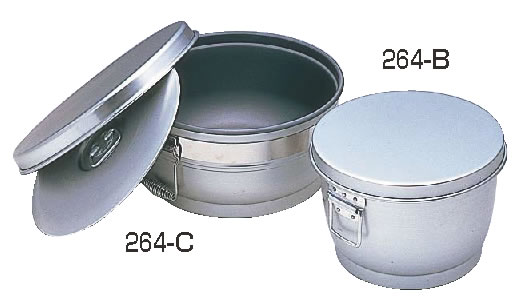 ｱﾙﾏｲﾄ炊飯二重食缶 264-B 【お役目用食缶】【お役目用ポット】【アルマイト】【お役目用】【滋養物供給用】