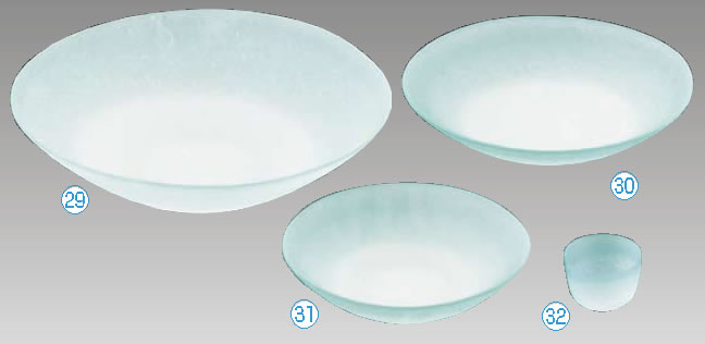 硝子和食器 若草 40センチ 盛皿【FIRST GLASS】【小皿】【取り皿】【取皿】【小分け皿】【業務用】|KIPROSTARストア