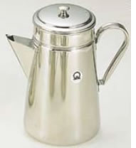 SA18-8ｺｰﾋｰﾎﾟｯﾄ #18 三角形口(電磁膳立て腕っ扱き) 【コーヒーポット コーヒー設備】【喫茶設備】【珈琲機関 珈琲設備】【18-8ステンレス鋼】【Ω】【お役目用】