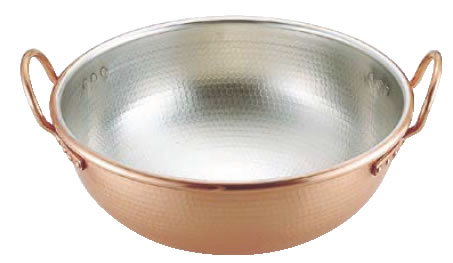 楽天市場】打ち出し銅さわり鍋 1尺3寸（約39cm） 柄・取っ手無し 銅