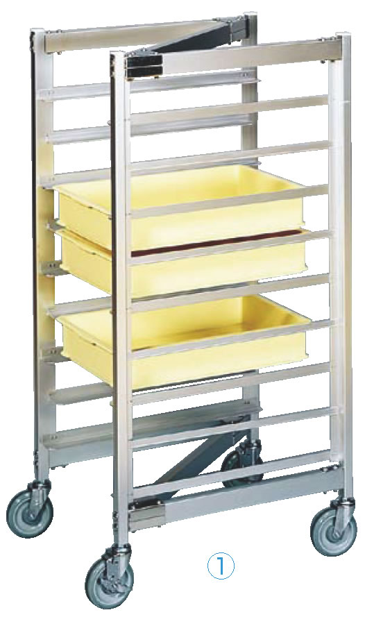 【送料込】ステンレス トレイラック パンラック キャスター付 楽天市場】SAZ型ｺﾝﾃﾅｰ&ﾄﾚｰﾗｯｸｶｰﾄ Z-13(ｱﾙﾐ製) 【代引き不可】【カート